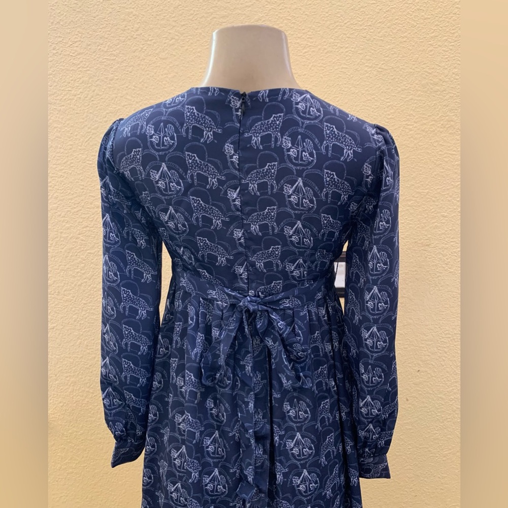 Family Affairs x UO Size Small Ariel Long Sleeve Baby Doll Dress With Belt - Picture 8 of 12